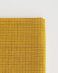 Fortrykt sashiko-stof, 50x108 cm - 5 mm, gul, fv. 4