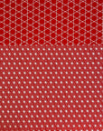 Blossom Quilt Japan - 3014-R - Takumi Asanoha & Seigaiha - red