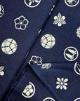 Blossom Quilt Japan - 5001-BL - Takumi Round motifs on Indigo