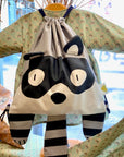 la blu - Vaskebjørn - backpack panel