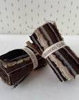 Sashiko - sakizome stofrulle - brun