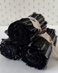 Sashiko - sakizome stofrulle - sort