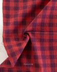 Queen of Hearts - Gingham Dobby Hearts - 02 Maraschino