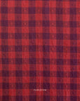 Queen of Hearts - Gingham Dobby Hearts - 02 Maraschino