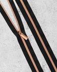 Sallie Tomato lynlås - Black Rose Gold