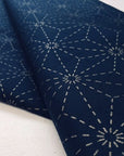 Sashiko - stof - stjernemønster - navy