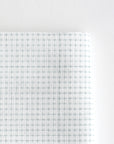 Daruma - fortrykt sashiko-stof, 50x108 cm - hvid - 1