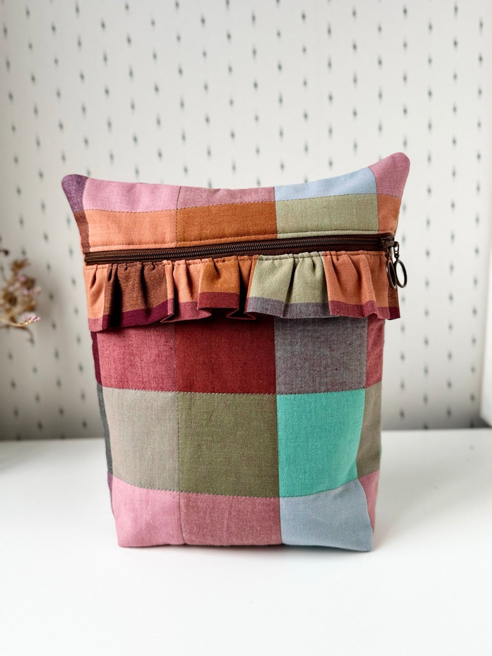 Blossom Quilt Lynlåstaske med flæser