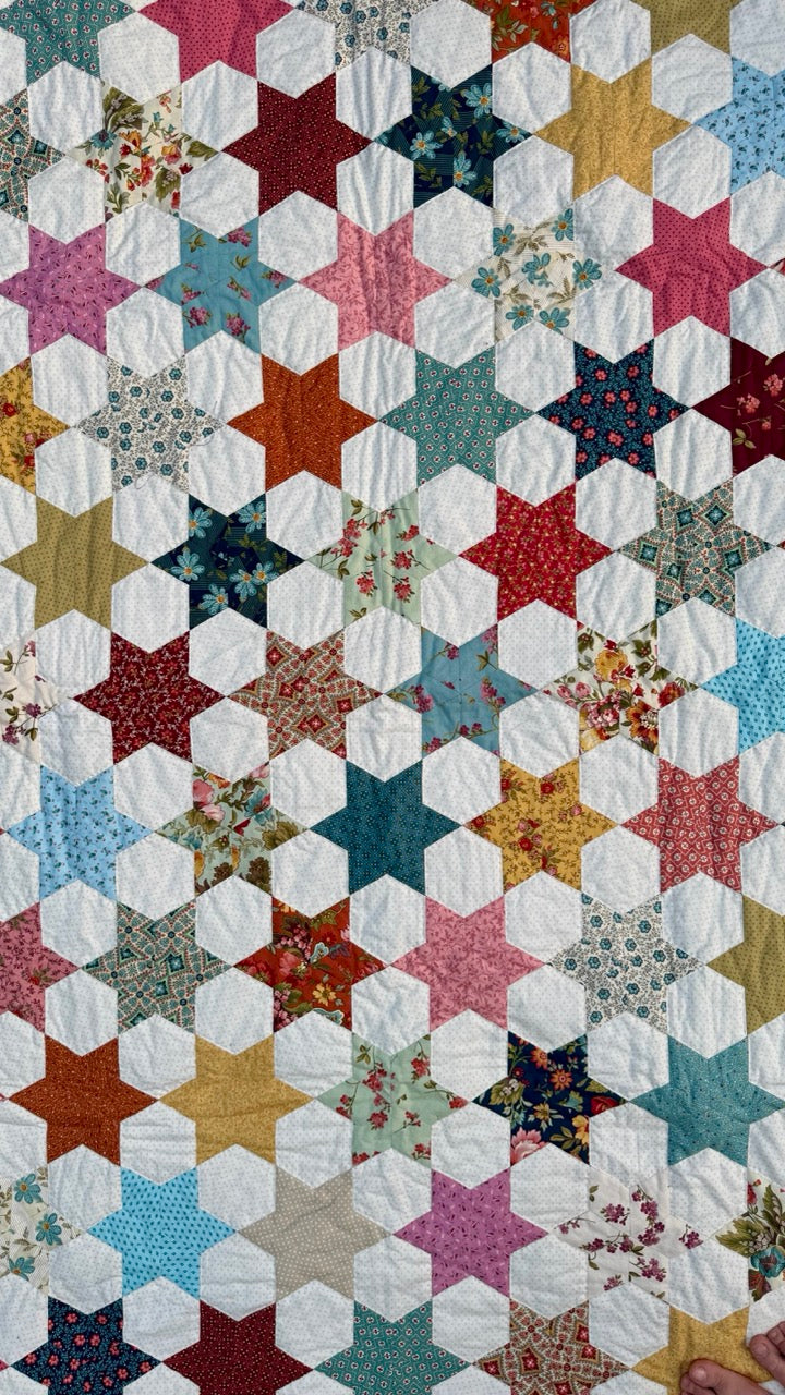 Håndsyet Vintage Stjernequilt