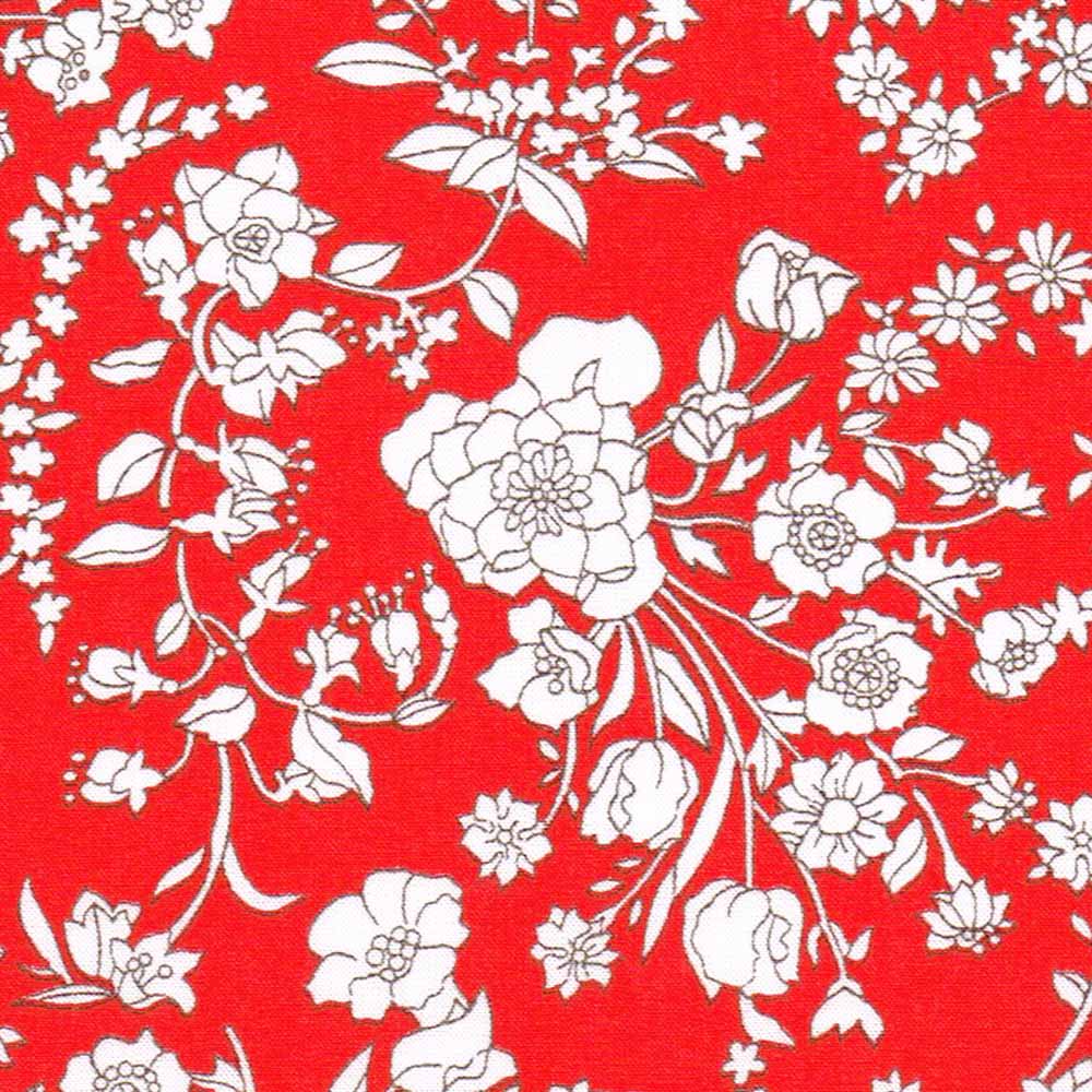 Tana Lawn - Summer Blooms - rød 00122C