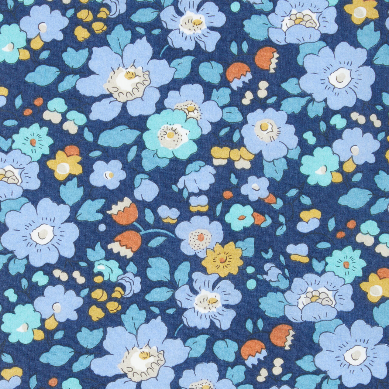 Tana Lawn - Betsy Meadow - blå 4008A
