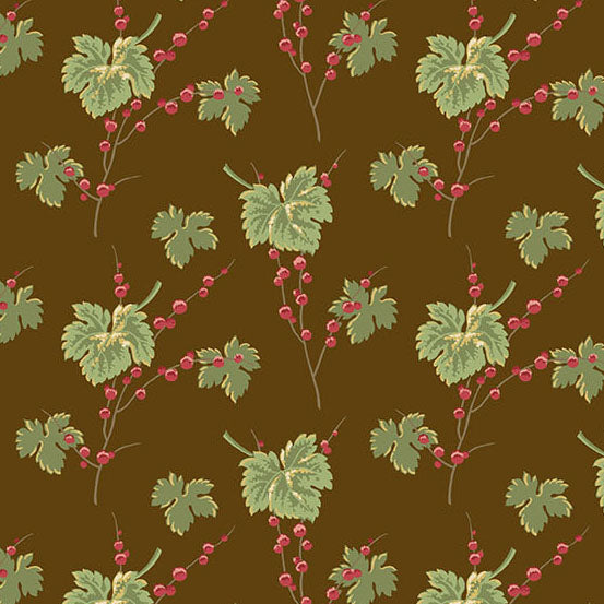 Jingle Bell - 10345-N - Leaves and Berries Dark Chocolate
