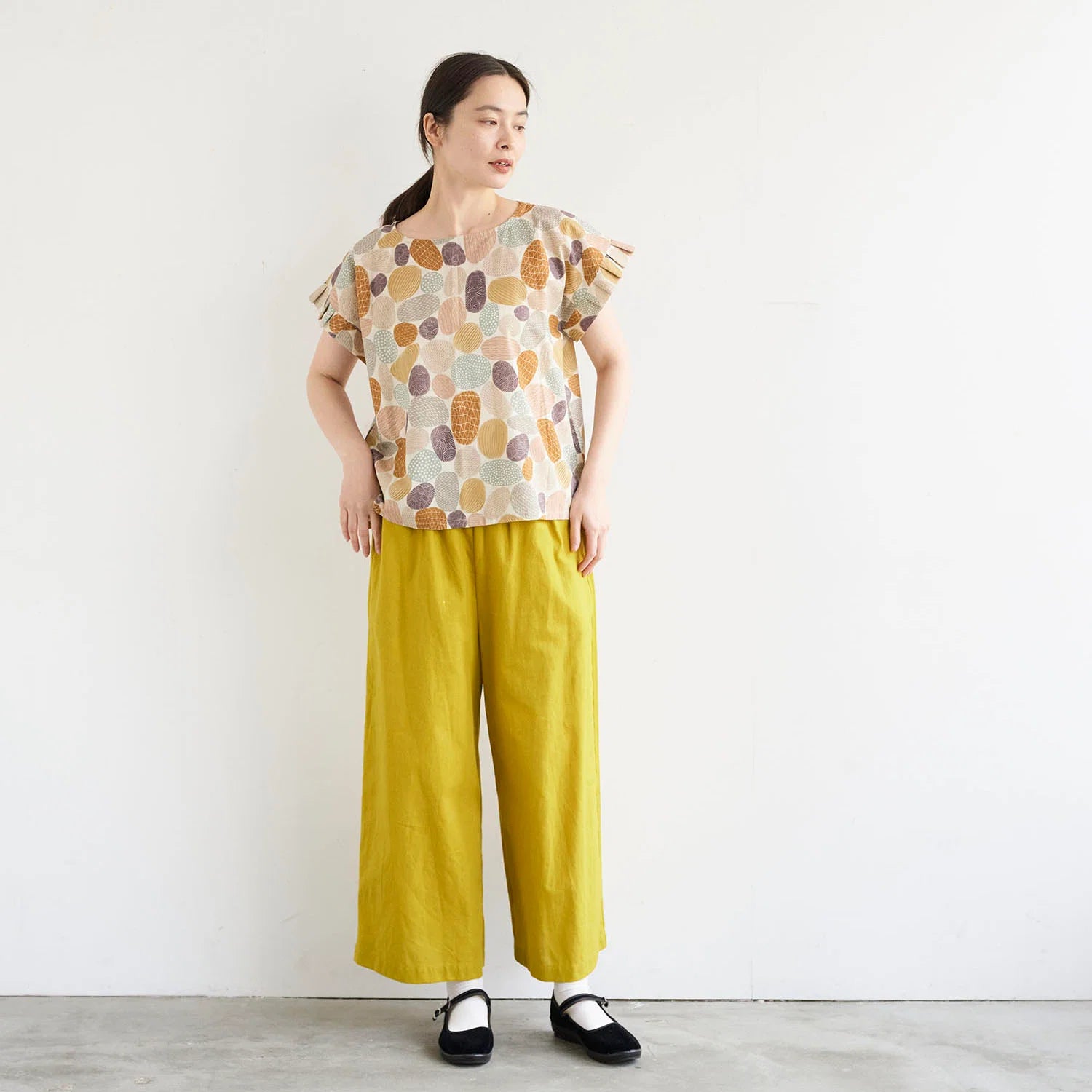 Kokka x bookhou - Pathway Stones 1440-1C Ochre