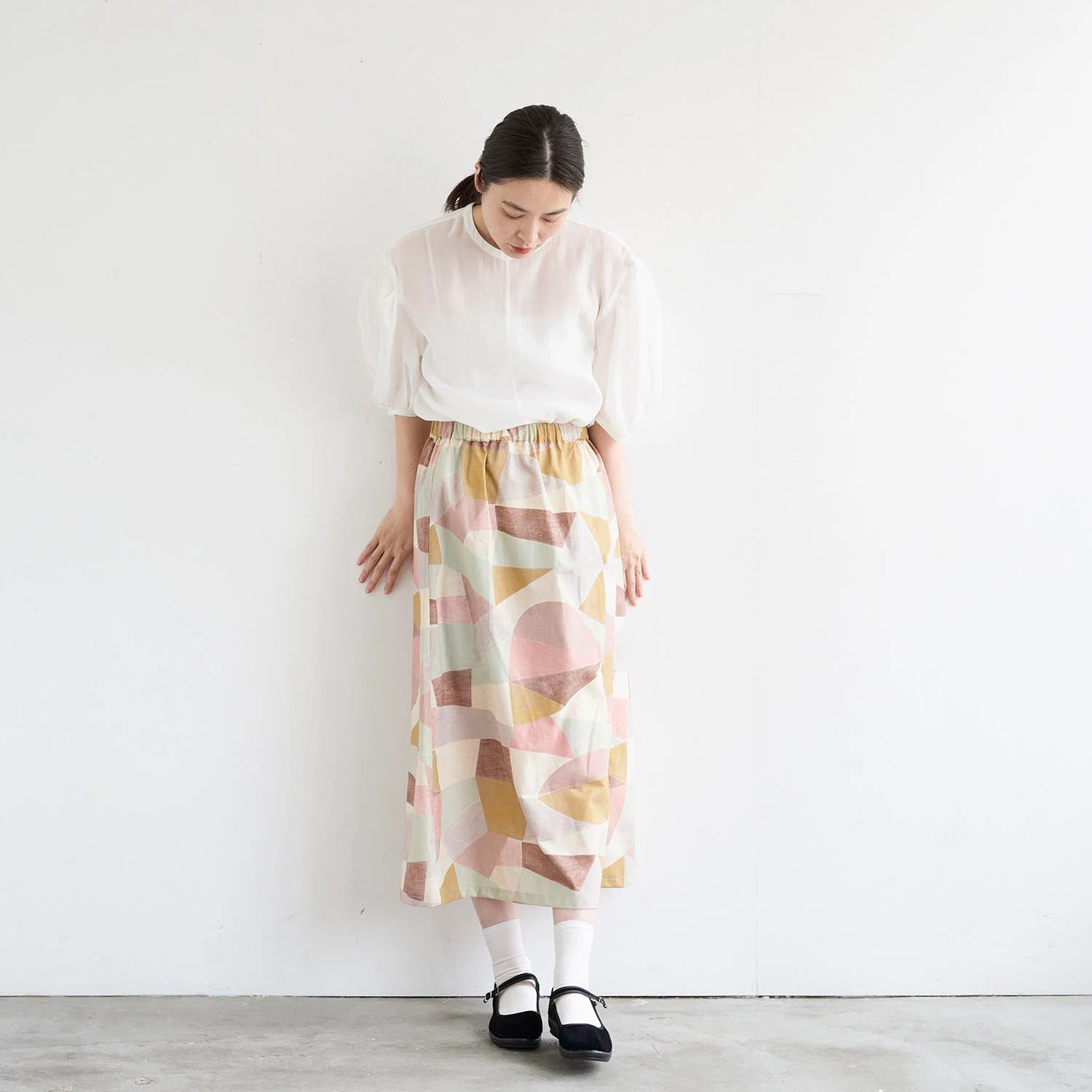 Kokka x bookhou - Pathway Shapes 1440-2A Rose