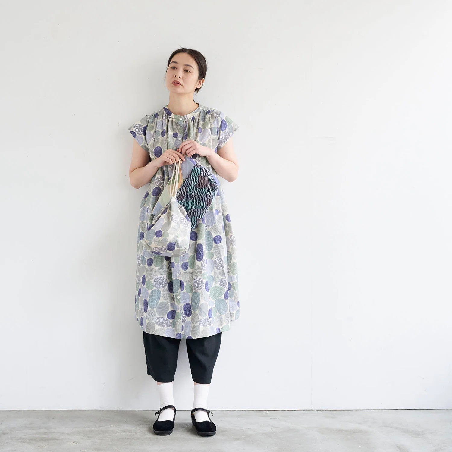Kokka x bookhou - Pathway Stones 1440-1B Blue