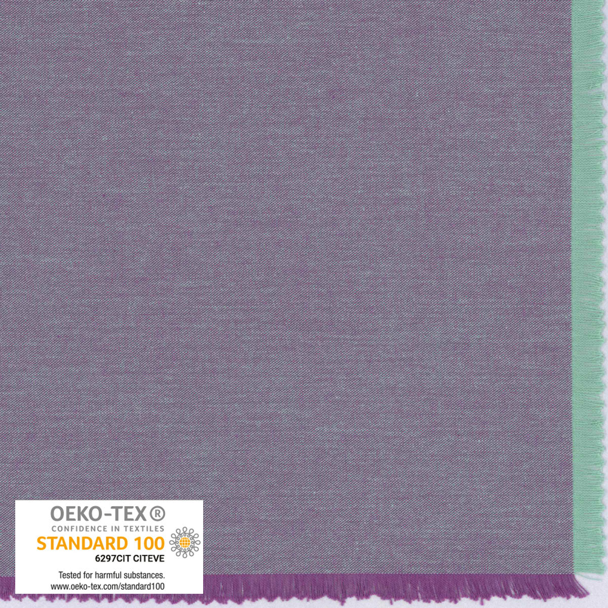 Shot Cotton - 005 - turkis/lilla