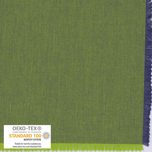 Shot Cotton - 045 - grøn/rød