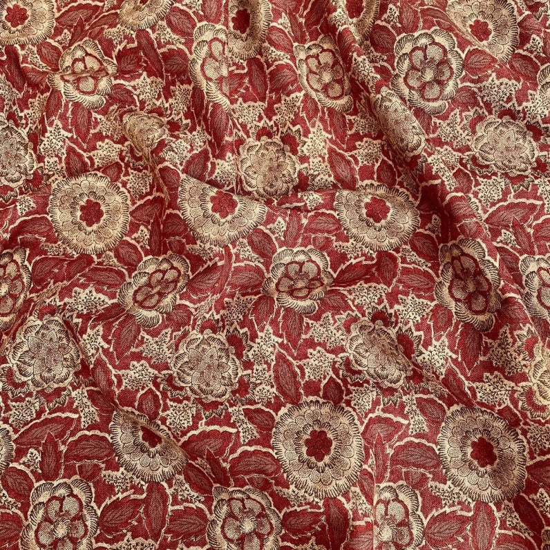 Blossom Quilt Japan - 3017-R - Flowers Red