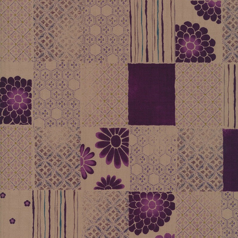 Blossom Quilt Japan - 4009-P - Kobayashi Purple on Pink