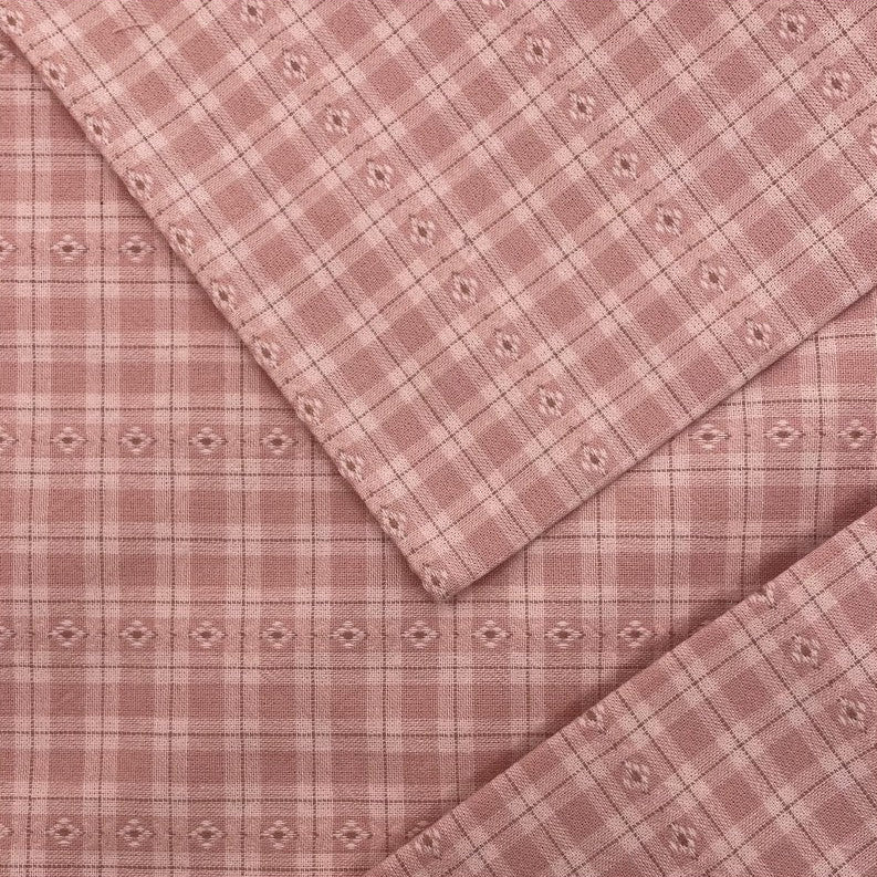 Blossom Quilt Japan - 4019-P - Sakizome Checks Pink