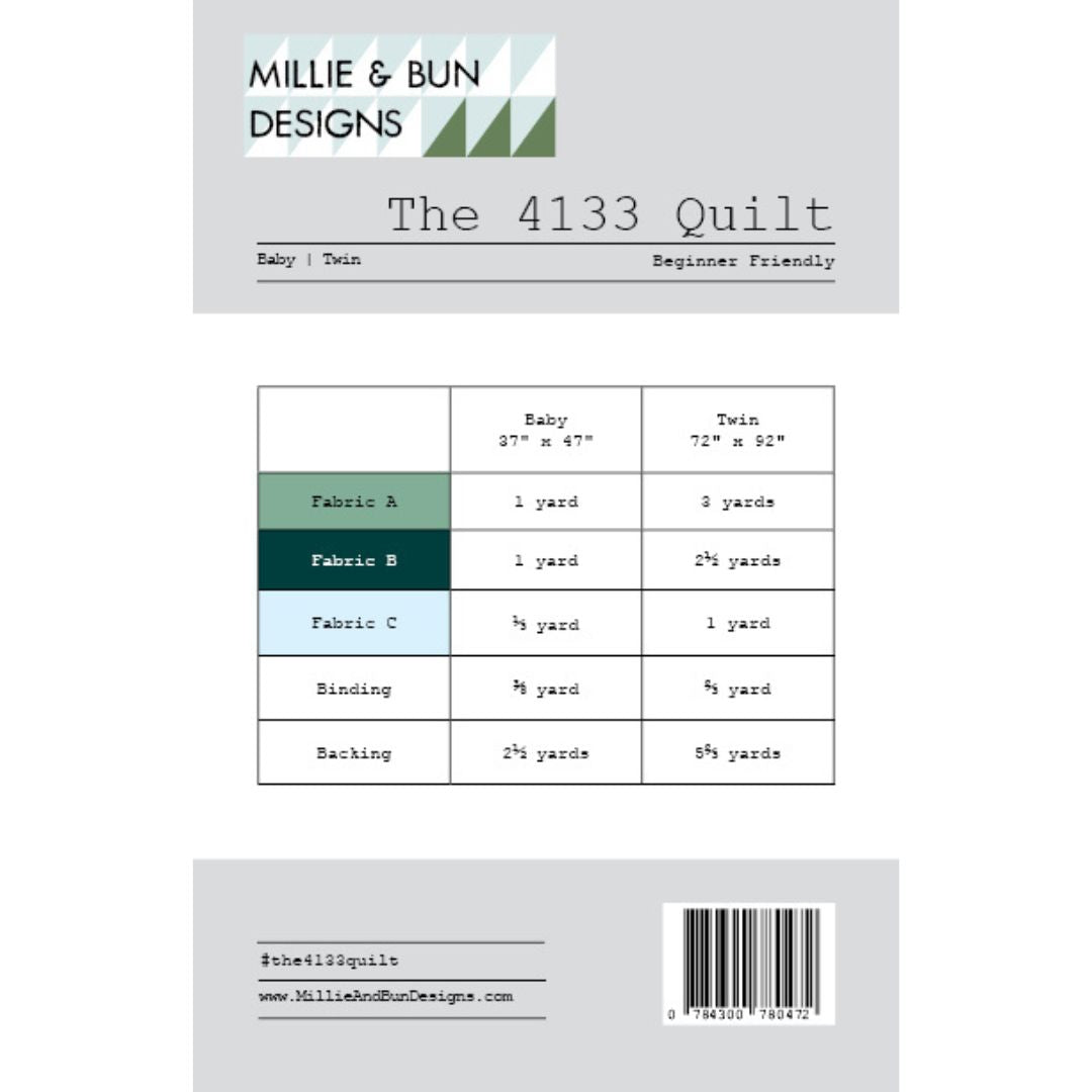 Millie &amp; Bun Designs - The 4133 Quilt