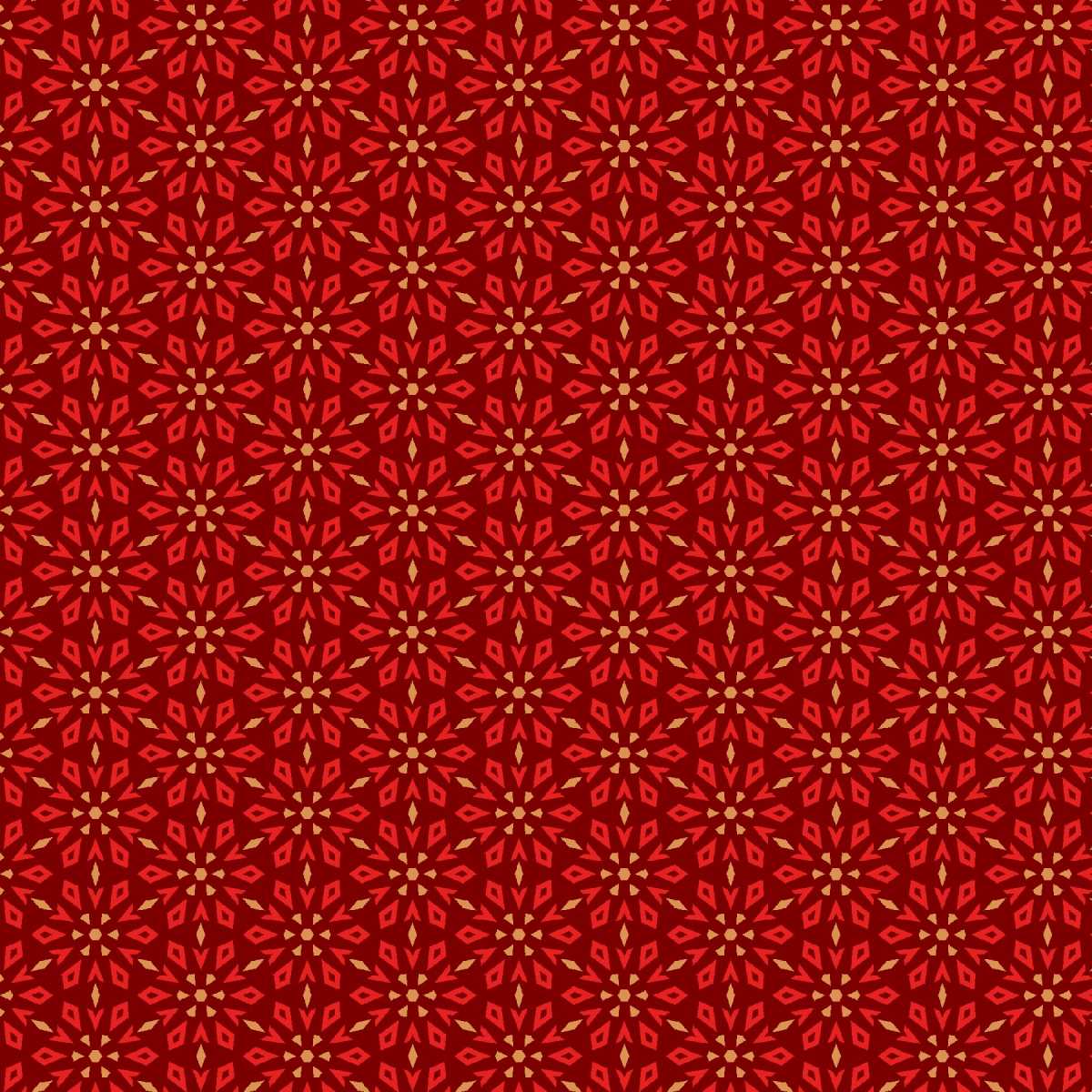 Holly Jolly Calico - 4674-88 Crimson