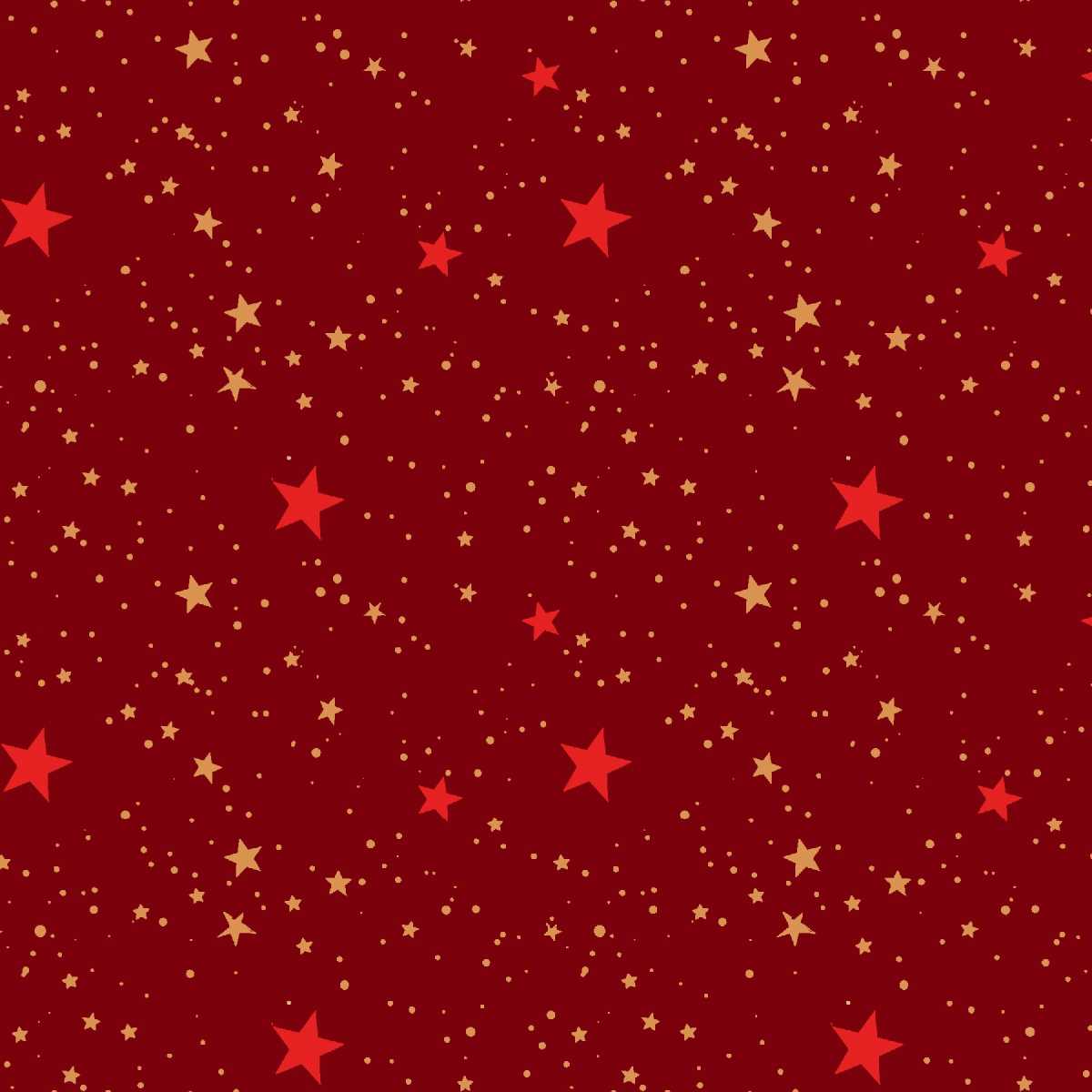 Holly Jolly Calico - 4677-88 Crimson