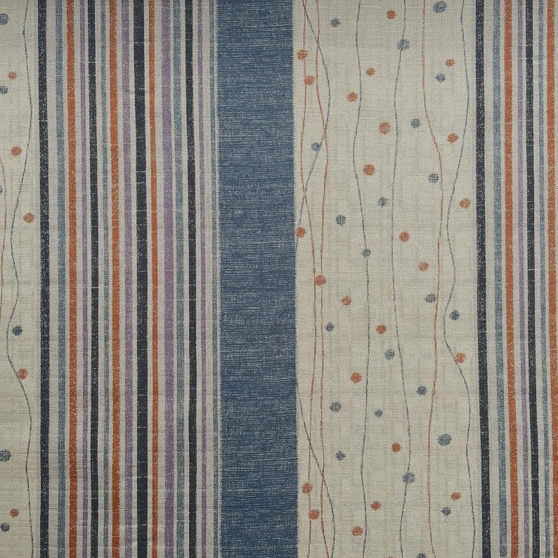 Blossom Quilt Japan - 5025-BL - Kobayashi Lines and Dots Blue