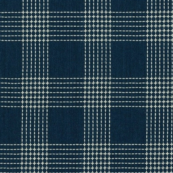 Blossom Quilt Japan - 5036-BL - Sakizome Faux Sashiko Blue