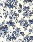 Blossom Quilt Japan - 5042-BL - Kobayashi Canvas Blue Flowers