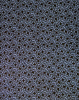 Blossom Quilt Japan - 5046-BL - Black Flowers on Blue
