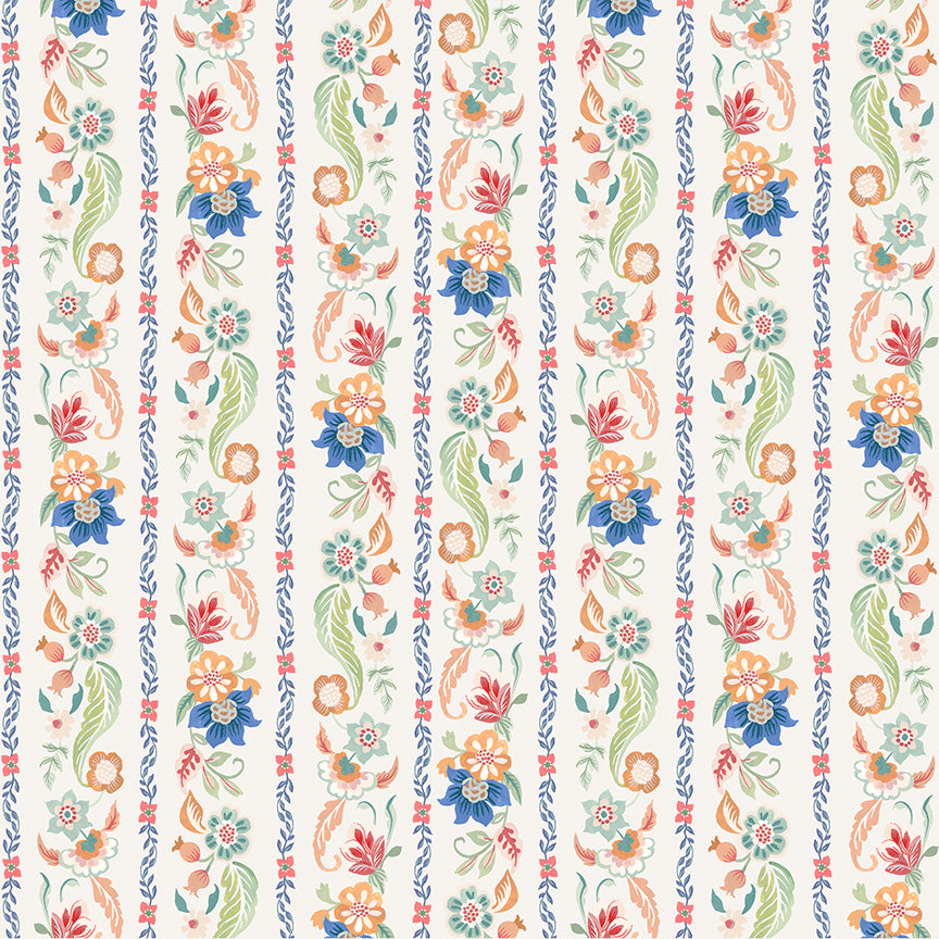 Tapestry - 55057-2 Gilded Garland Ivory