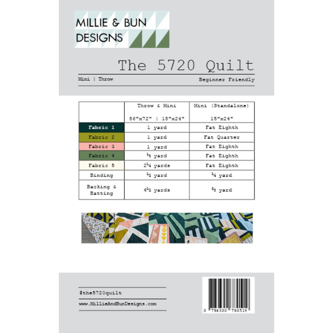Millie &amp; Bun Designs - The 5720 Quilt