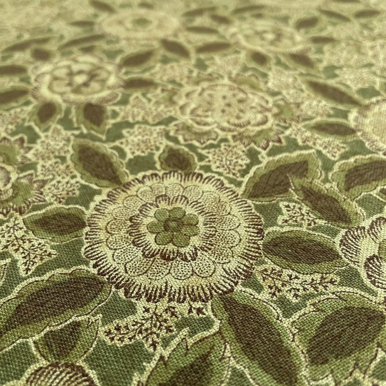 Blossom Quilt Japan - 6016-GR - Flowers Green
