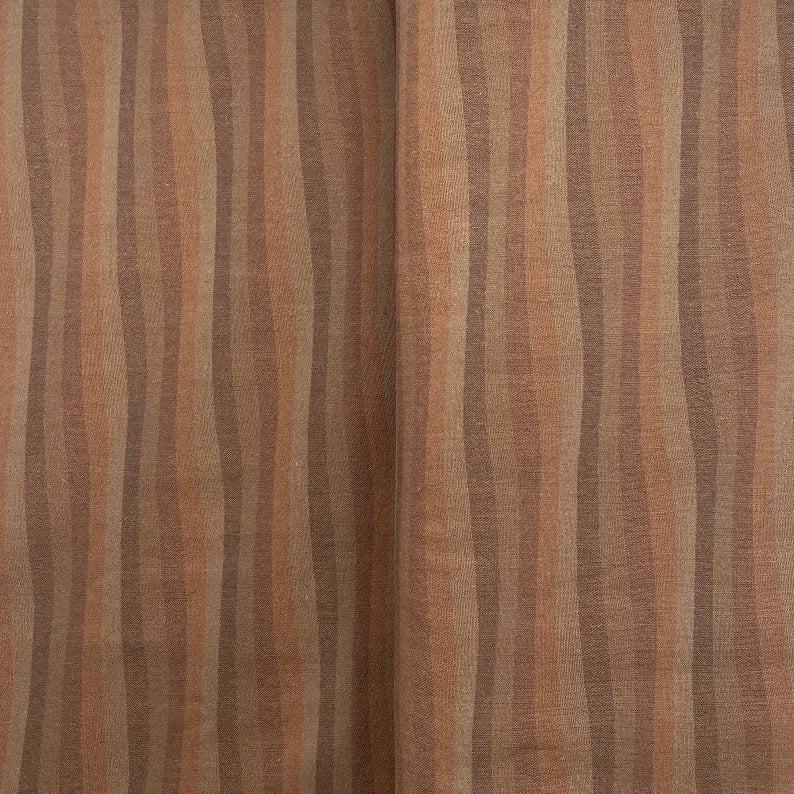 Blossom Quilt Japan - 7031-BR - Sakizome Waves Red Brown