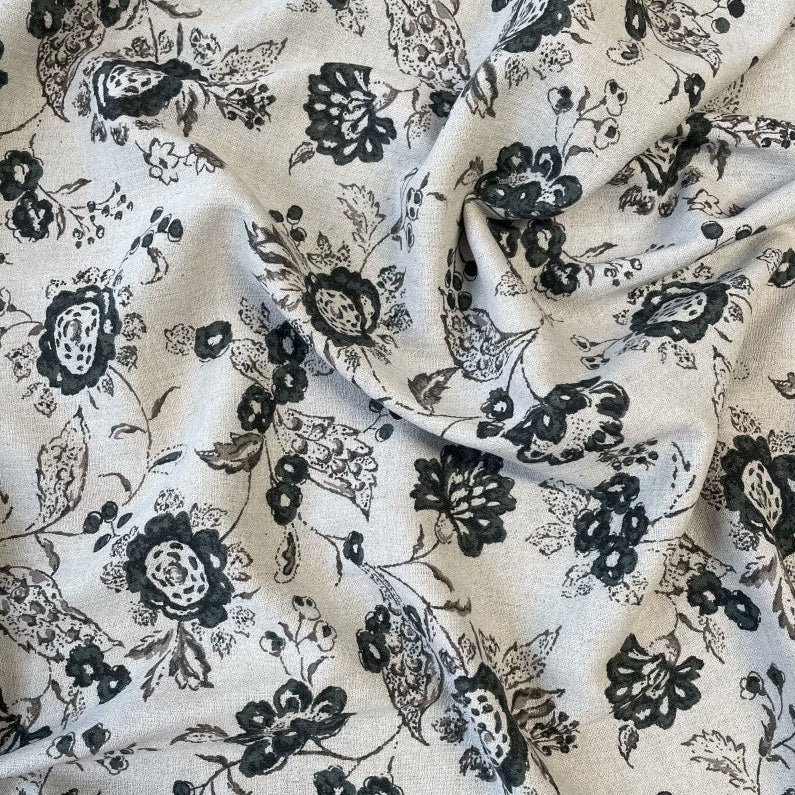Blossom Quilt Japan - 8019-BLK - Kobayashi Fleur Charcoal