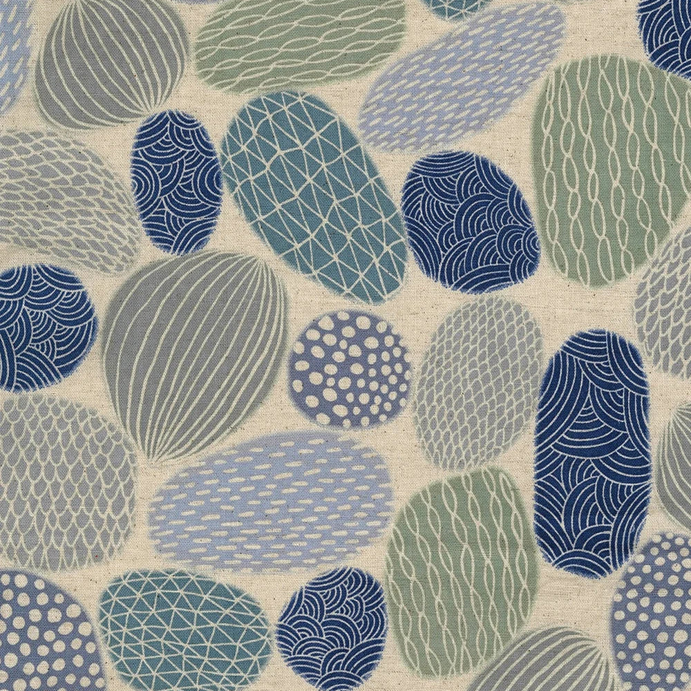 Kokka x bookhou - Pathway Stones 1440-1B Blue