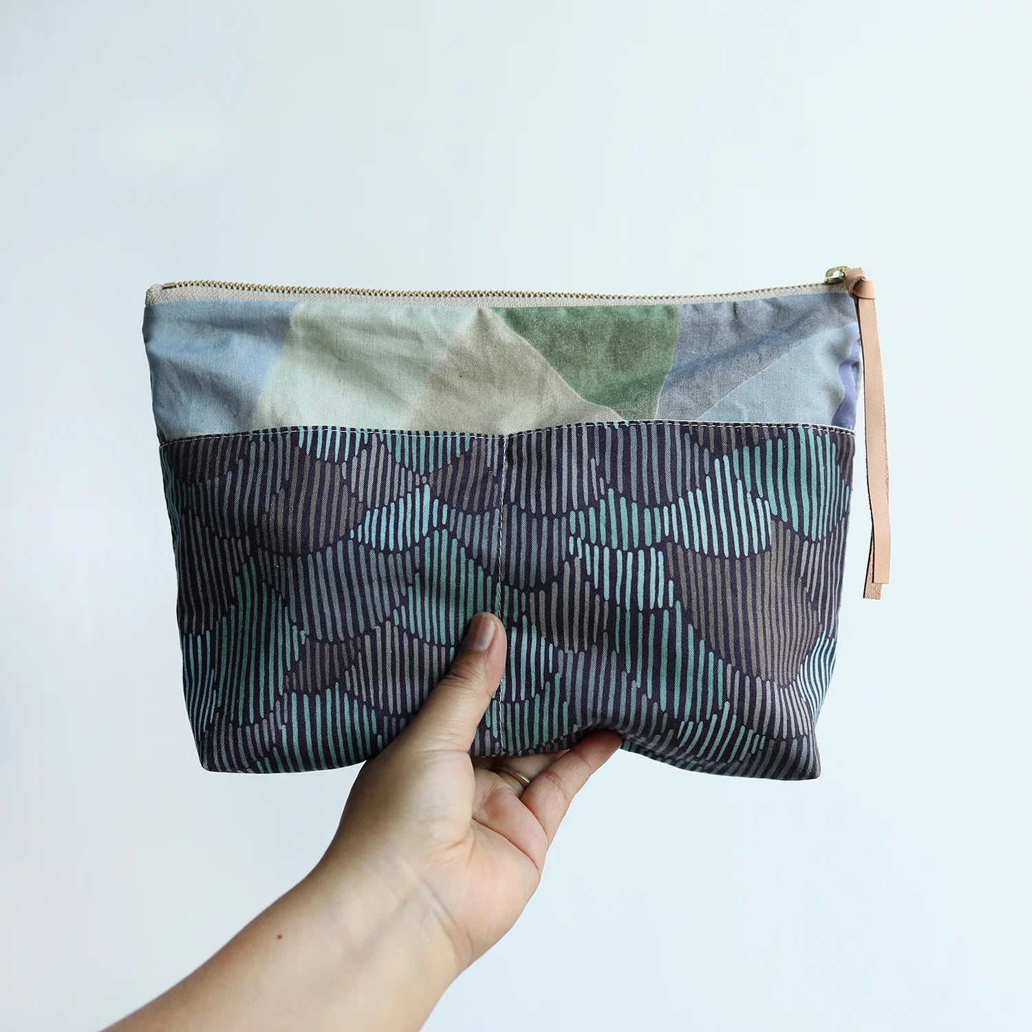 Kokka x bookhou - Pathway Scallops 1440-3B Navy