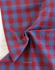 Queen of Hearts - Gingham Dobby Hearts - 03 Royal