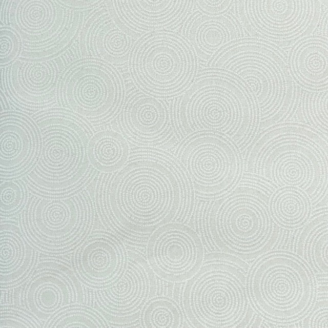 Bagsidestof - hvide cirkler - 260 x 270 cm - halv pris