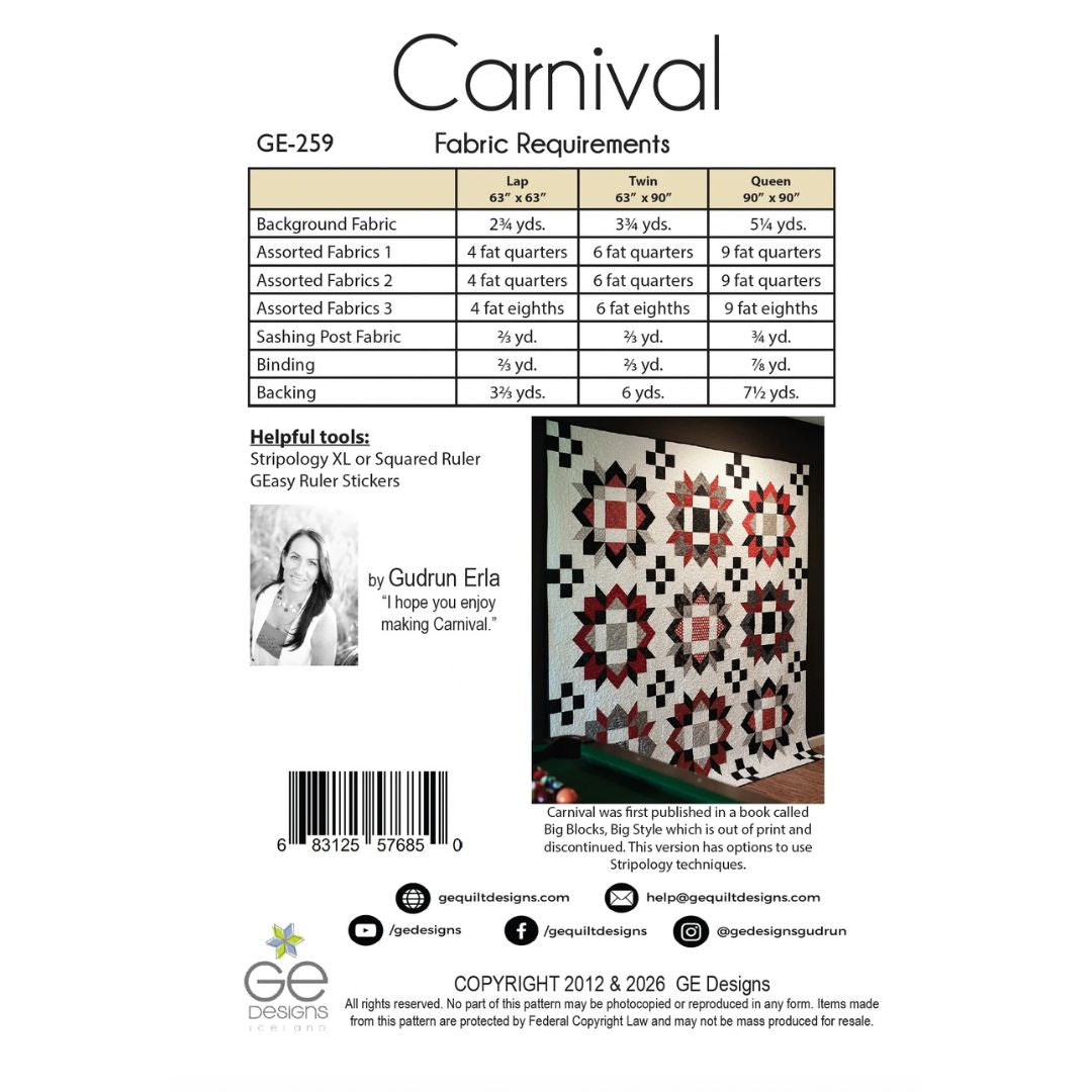 GE Quilt Pattern - Carnival