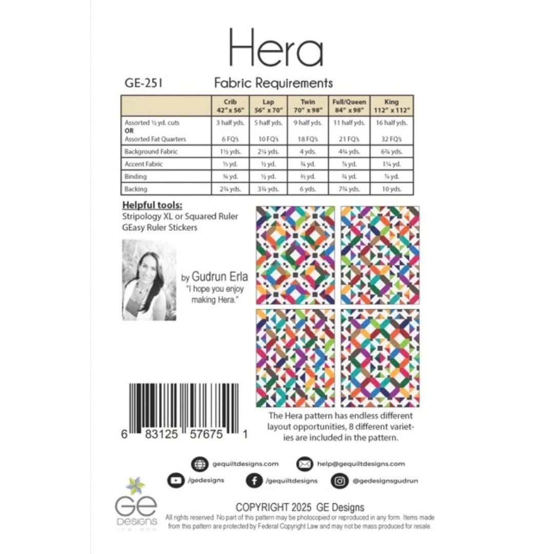 GE Quilt Pattern - Hera